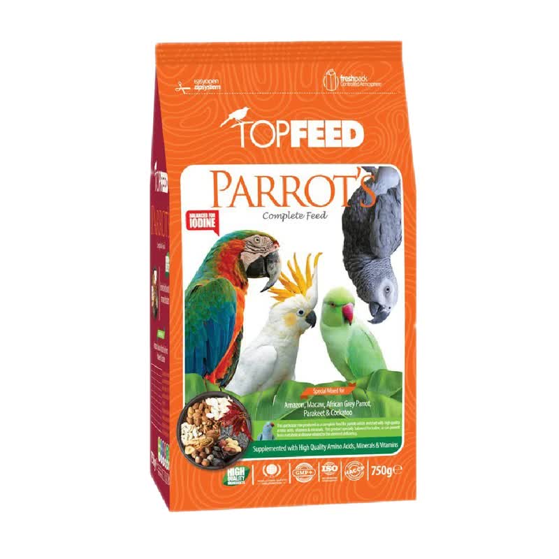 غذای خشک طوطی سانان تاپ فید مدل Parrot Complete Feed